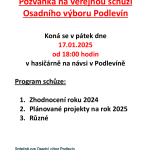 Veřejná schůze osadního výboru