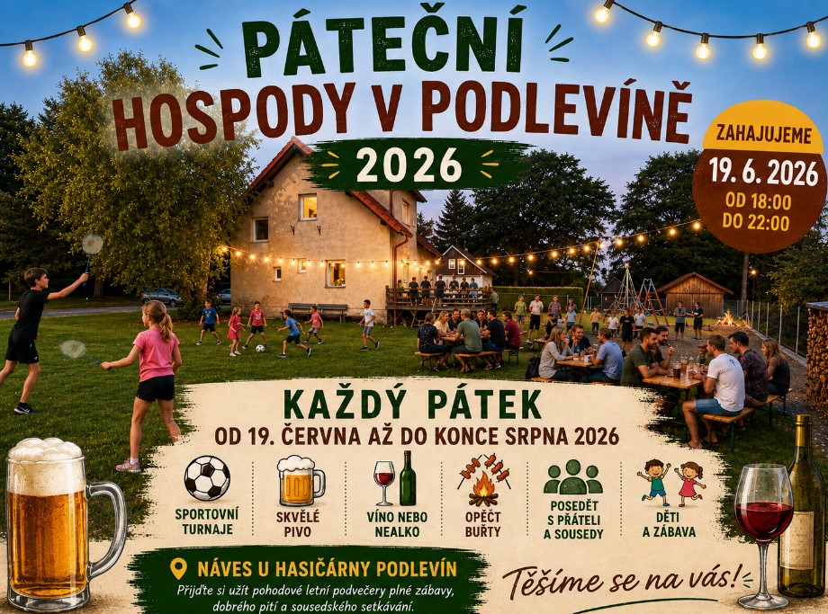 Páteční letní hospody zahájení