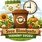 Jarní svoz biologicky rozložitelného odpadu ze zahrad v osadě Podlevín
